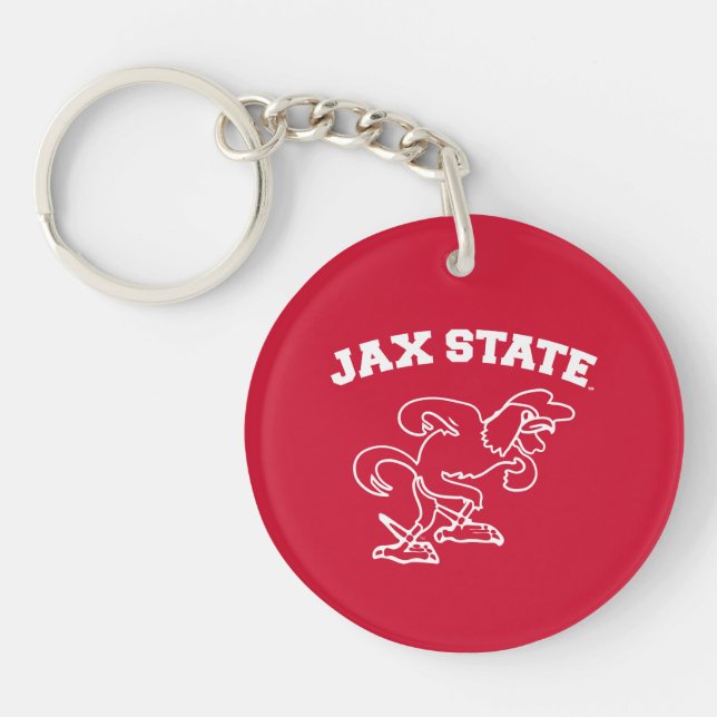 Porte-clefs Jacksonville State University JAX State Gamecocks (Devant)