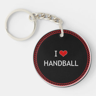 Porte-clefs J'adore Handball, design populaire