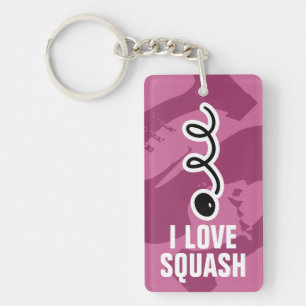 Porte-clefs j'adore jouer au porte - clé de squash avec l'imp