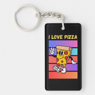 Porte-clefs J'adore la pizza.