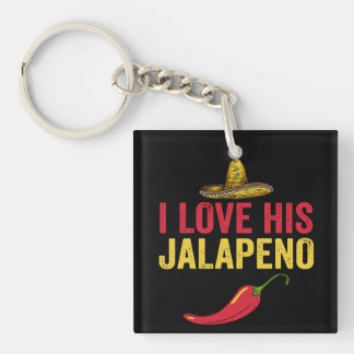 Porte-clefs J'adore Son Jalapeno Cinco De Mayo