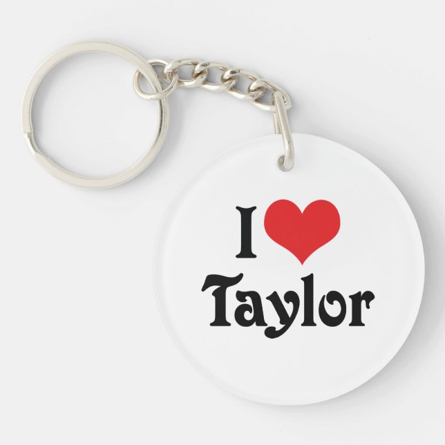 Porte-clefs J'adore Taylor (Devant)