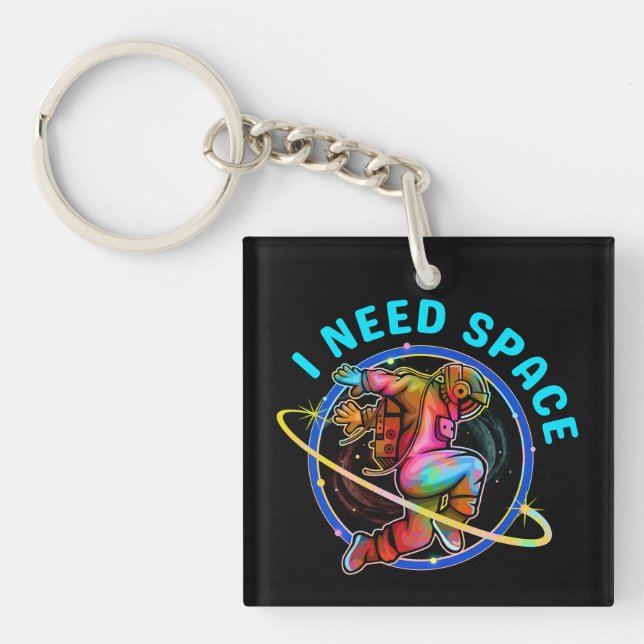 PORTE-CLEFS J'AI BESOIN D'ESPACE  (Devant)