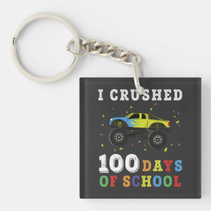 Porte-clefs J'Ai Écrasé 100 Jours D'École