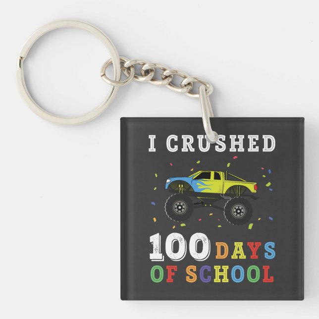 Porte-clefs J'Ai Écrasé 100 Jours D'École (Devant)
