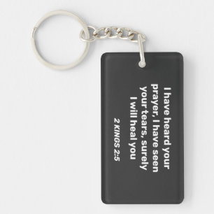Porte-clefs J'ai entendu votre prière 2 Rois 2:3 verset de la