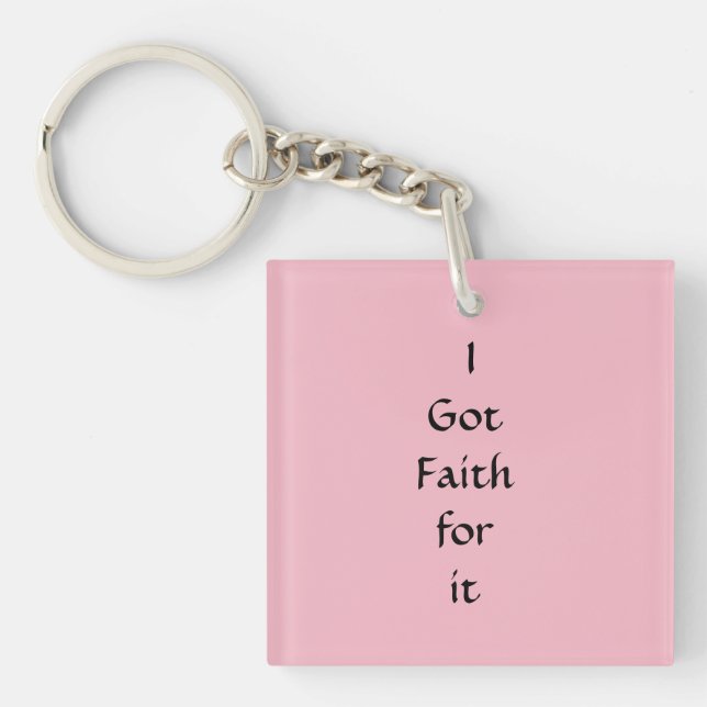 Porte-clefs J'ai foi en lui porte - clé (Devant)