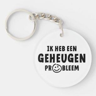 Porte-clefs J'ai un problème de mémoire. Alzheimer, démence