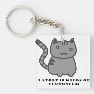 Porte-clefs J'ai volé 10 kilos de chat en plutonium