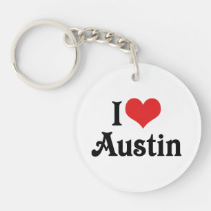 Porte-clefs J'aime Austin