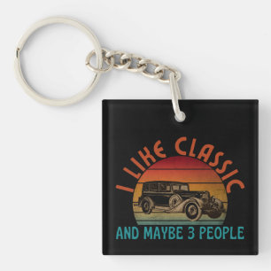 Porte-clefs j'aime classique et peut-être 3 personnes