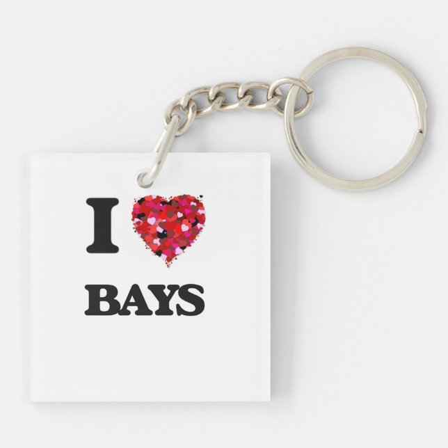 Porte-clefs J'aime des baies (Dos)