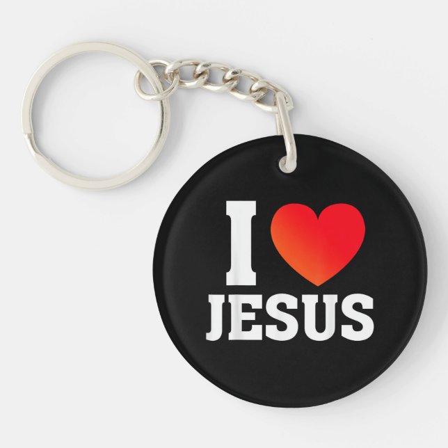 Porte-clefs J'aime Jésus (Devant)