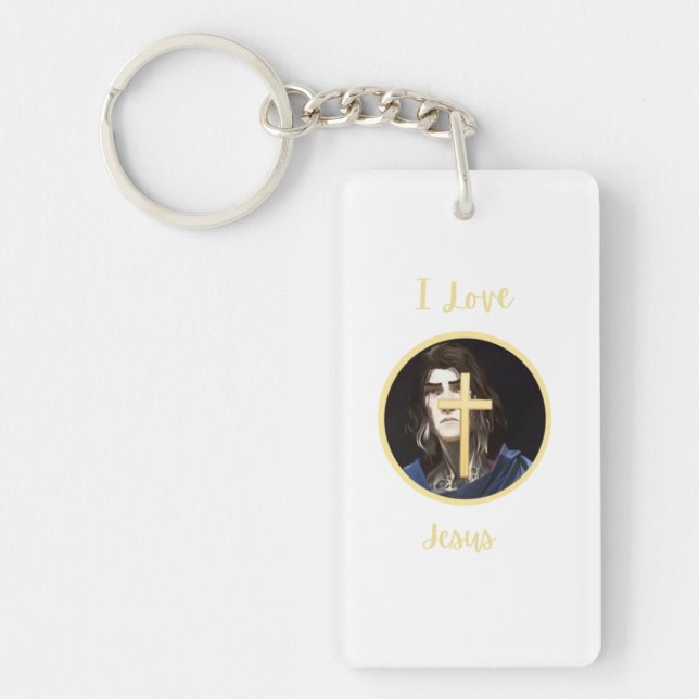 Porte-clefs J'aime Jésus (Devant)
