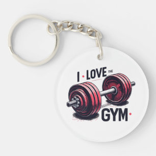 Porte-clefs J'aime la salle de sport
