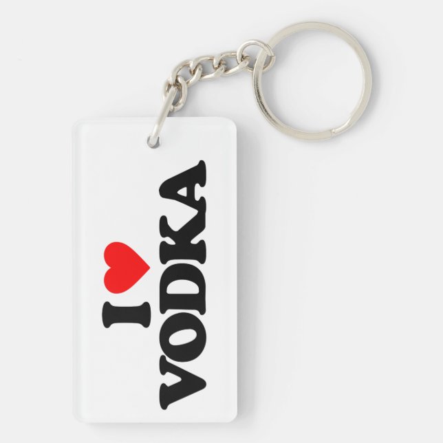 PORTE-CLEFS J'AIME LA VODKA (Dos)