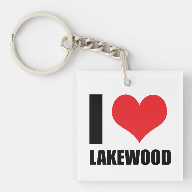 Porte-clefs J'aime Lakewood (Devant)