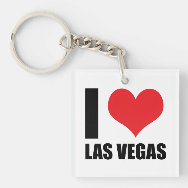 Porte-clefs J'aime Las Vegas (Devant)