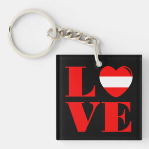 Porte-clefs J'aime l'Autriche