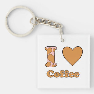 Porte-clefs J'aime le café