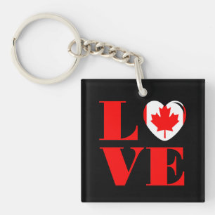 Porte-clefs J'aime le Canada
