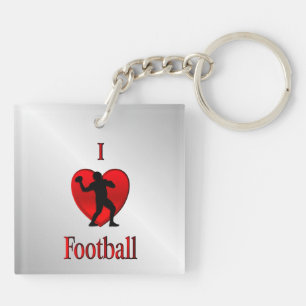 Porte-clefs J'aime le football