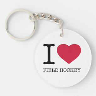 PORTE-CLEFS J'AIME LE HOCKEY SUR LE TERRAIN