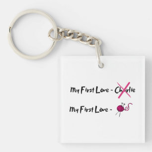 Porte-clefs J'aime le Tricot