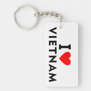 Porte-clefs J'aime le Vietnam pays comme voyage de coeur touri