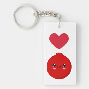 Porte-clefs J'aime les canneberges