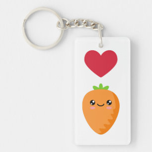 Porte-clefs J'aime les carottes