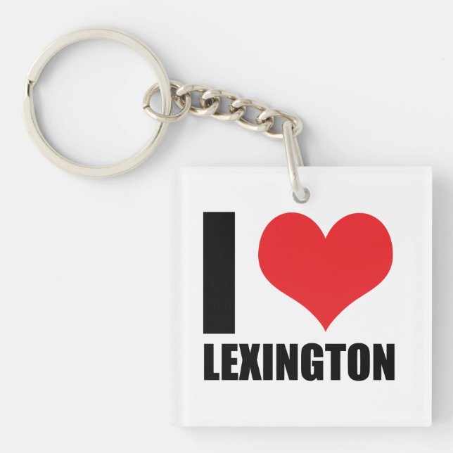 Porte-clefs J'aime Lexington (Devant)