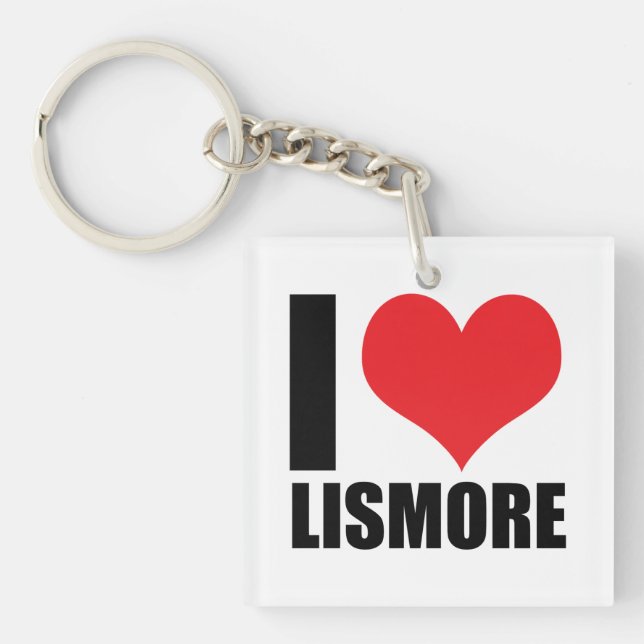 Porte-clefs J'aime Lismore (Devant)