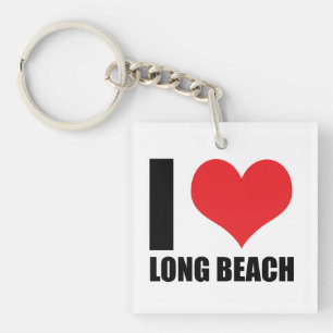 Porte-clefs J'aime Long Beach