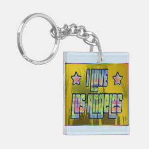 Porte-clefs J'AIME Los Angeles belle Porte - clé d'ombre