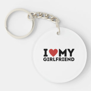 Porte-clefs J'Aime Ma Chemise Fille-Amie