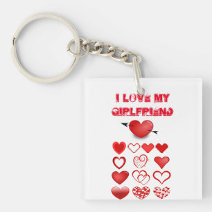 Porte-clefs J'aime ma petite amie