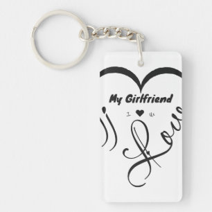 Porte-clefs J'aime ma petite amie - J'♥ Nous