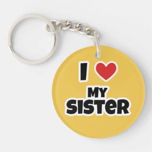 Porte-clefs J'aime ma soeur