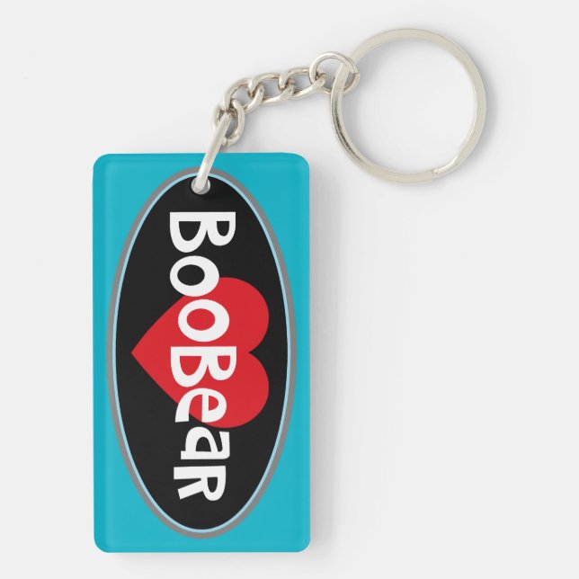 Porte-clefs J'aime mon BOOBEAR (Dos)