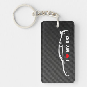 Porte-clefs J'aime mon BRZ