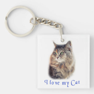 Porte-clefs J'aime mon chat