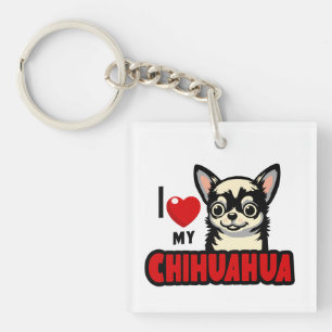 Porte-clefs J'Aime Mon Chihuahua