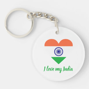 Porte-clefs J'aime mon Inde 🇮 🇳 porte - clé