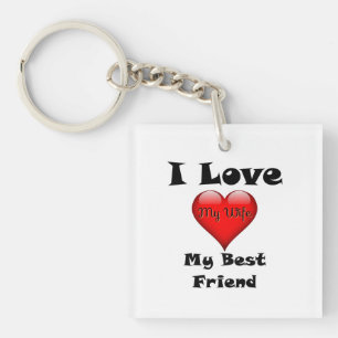 Porte-clefs J'Aime Mon Meilleur Ami, Ma Porte - clé