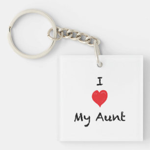 Porte-clefs J'aime mon porte - clé dégrossi de photo de tant