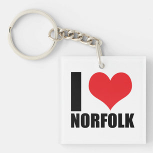Porte-clefs J'aime Norfolk