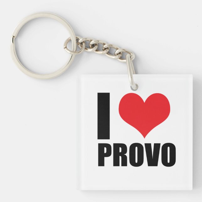Porte-clefs J'aime Provo (Devant)