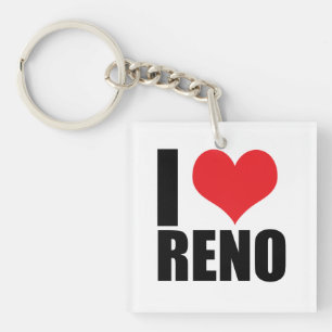 Porte-clefs J'aime Reno