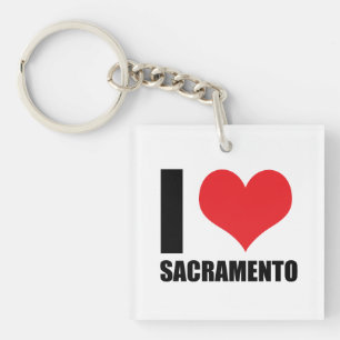 Porte-clefs J'aime Sacramento
